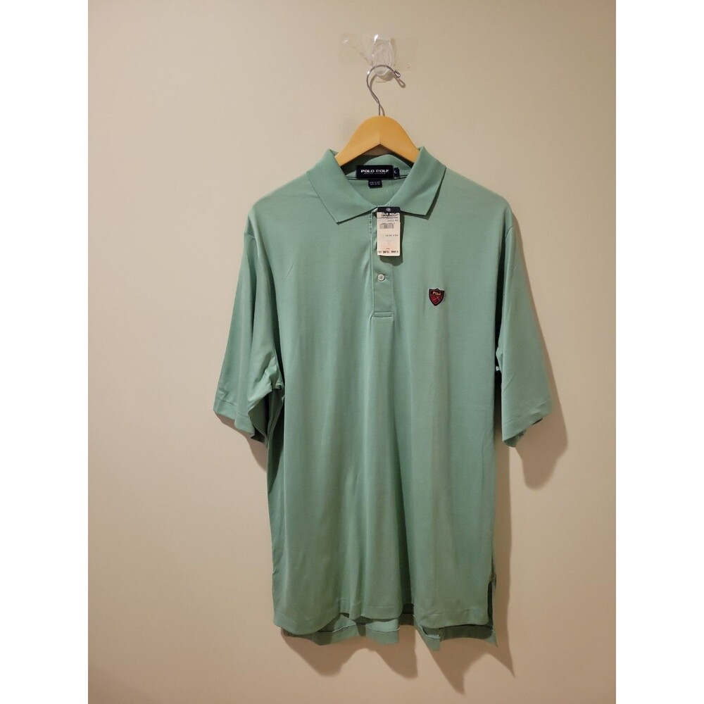 Polo Golf Ralph Lauren Men’s L Green Polo Shirt Kiawah Ocean Course Logo NWT